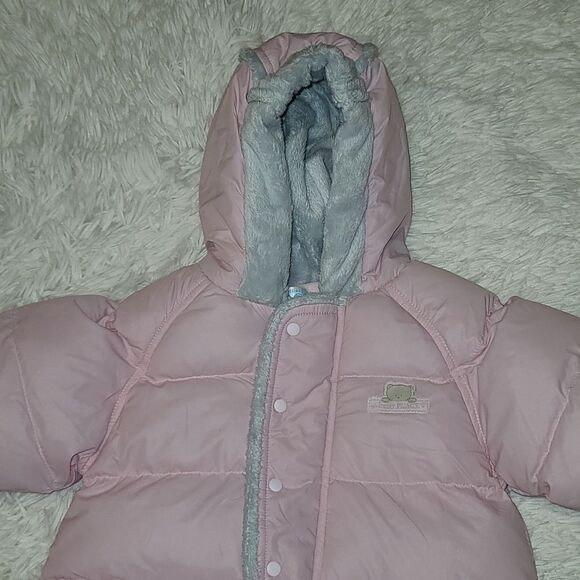 Children's Place Pink Snowsuit Bunting 3-6 months - Picture 2 of 8